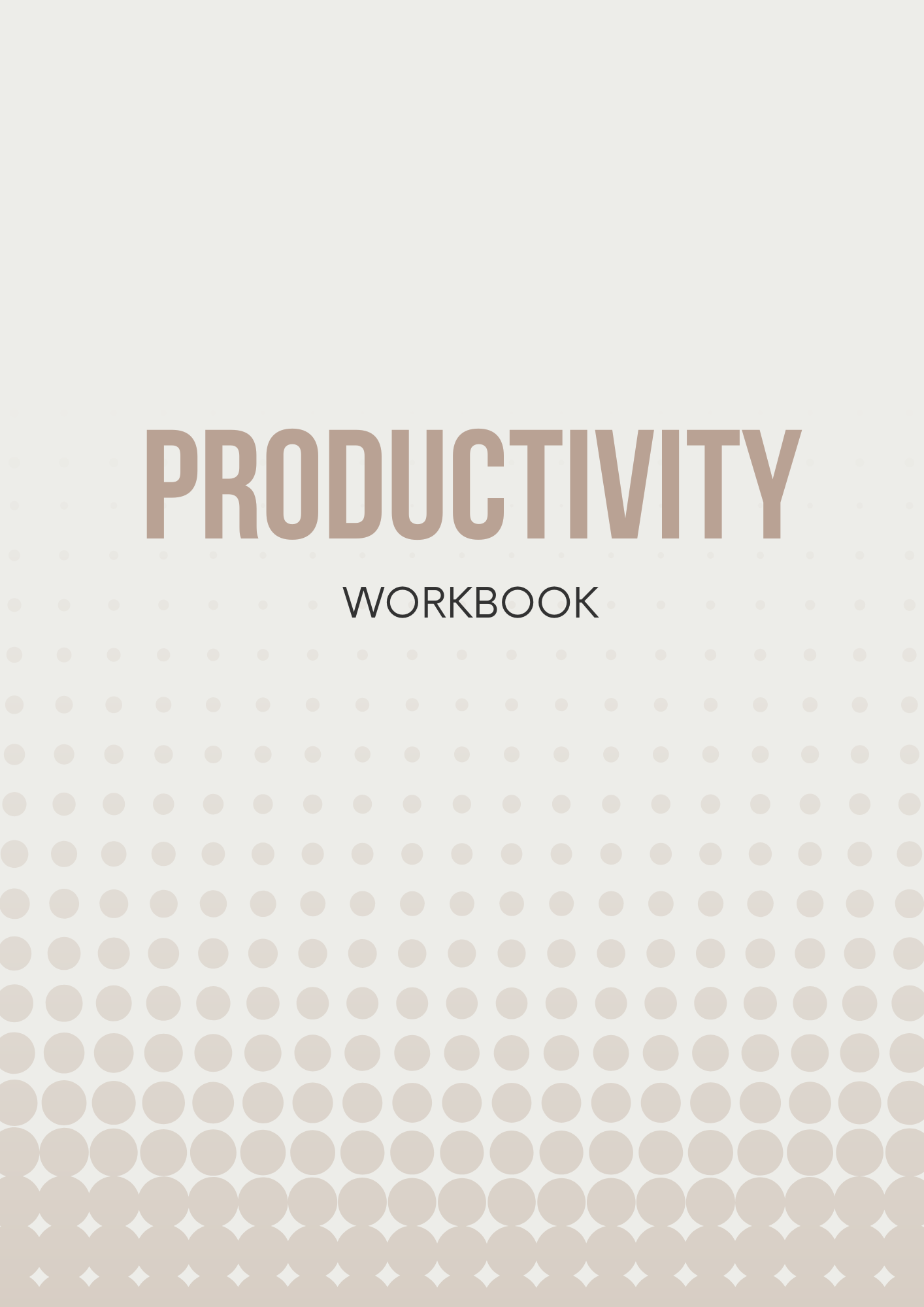 Productivity Workbook